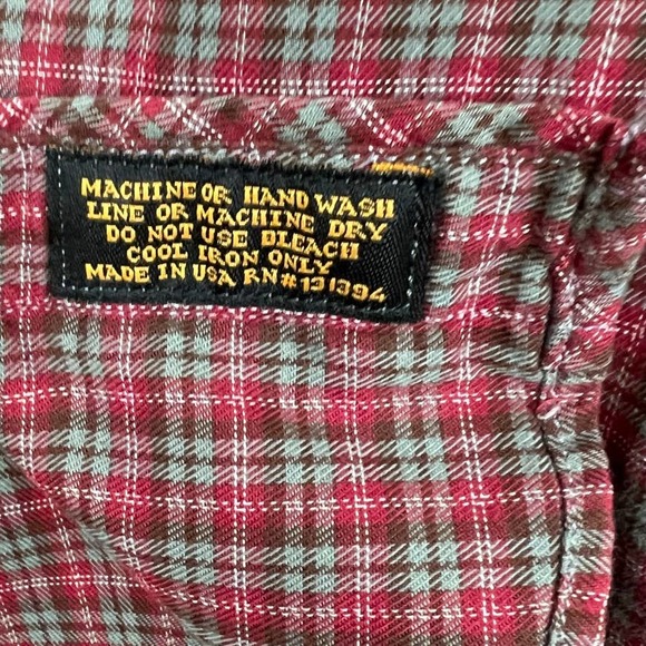 Civilianaire Snap Front Western Plaid Shirt Size Small - Picture 10 of 11